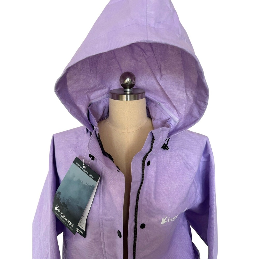 Frogg Toggs Rain Jacket Womens XL Purple Black Classic All-Purpose 'Jacket Only' - Picture 2 of 10